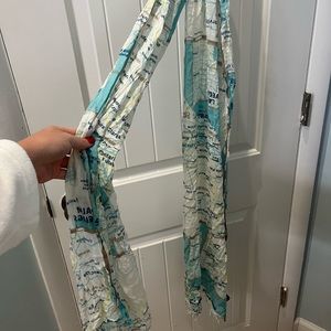 Kate spade map scarf